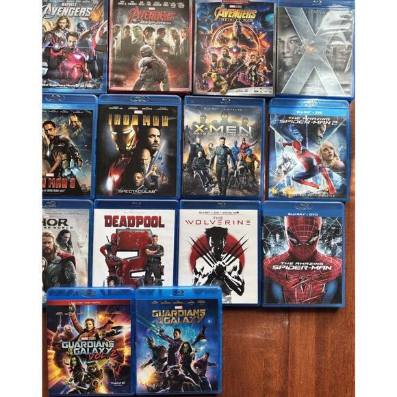 Avengers MCU Blu Ray Lot Infinity War, Iron Man, Thor, Deadpool 2, X Men Etc. - Picture 2 of 4